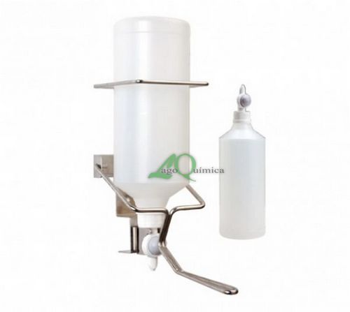  Distrinuidor de alavanca em a�o inox, frasco descart�vel, 1 litro