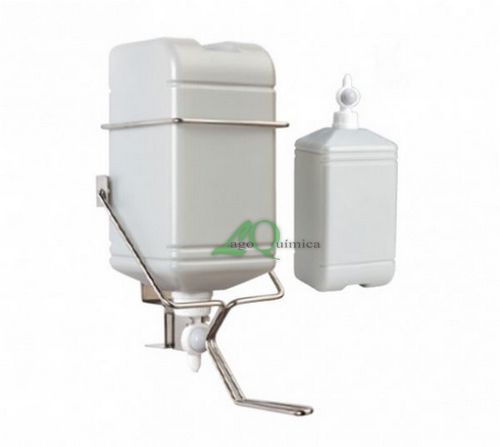 Distrinuidor de alavanca em a�o inox, frasco descart�vel, 2.5 litro 