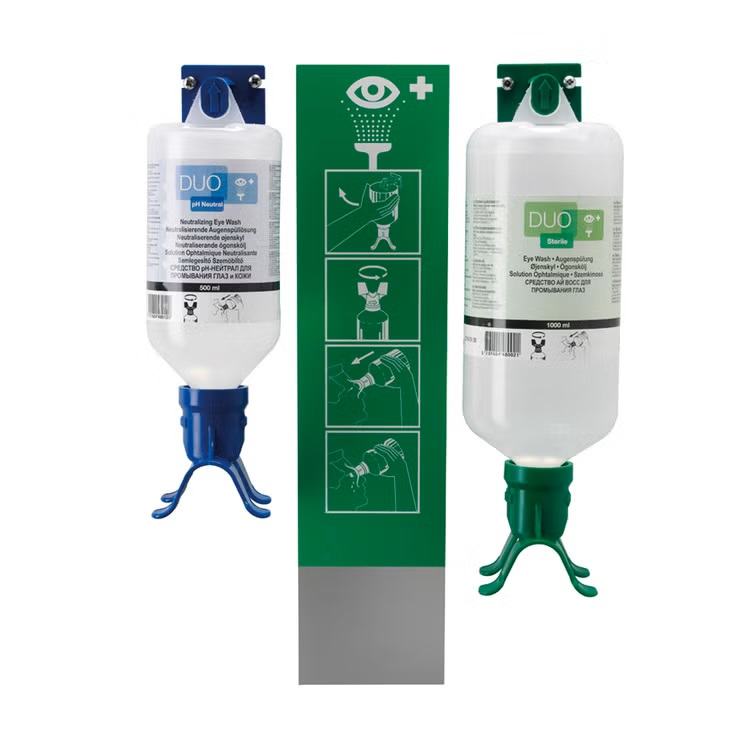 Esta��o com 2 garrafas (0,5 l de pH neutro e 1 l de solu��o salina