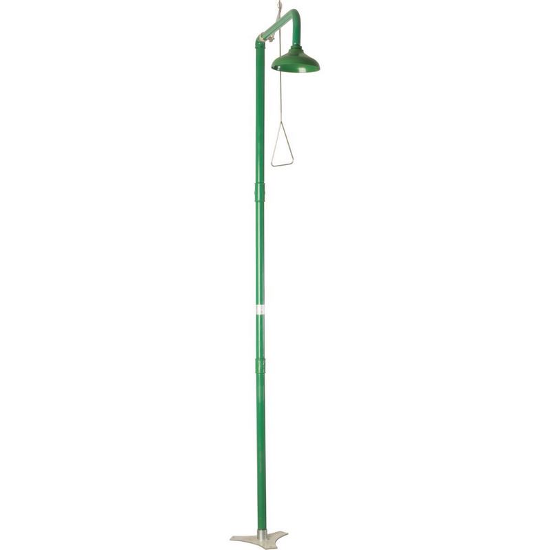 Chuveiro de seguran�a manual montado em pedestal