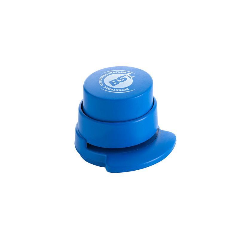 Agrafador sem agrafos detet�vel por metal e raios X azul 5X5CM -1 Unidade