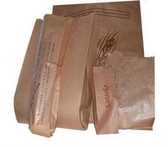 Saquetas  papel  kraft castanho (56+10+6 Embalagem 1000 Unidades