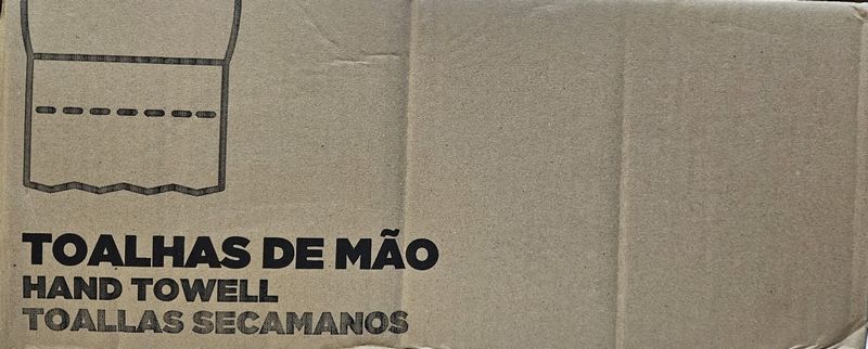 Toalhas De  M�os Pasta Folha Simples 20X21 =180 F X 20 M  CX 3600 Unidades