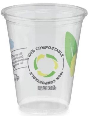 Copo de  PLA compost�vel 9 oz 270 Ml   Pack 50 Unidades