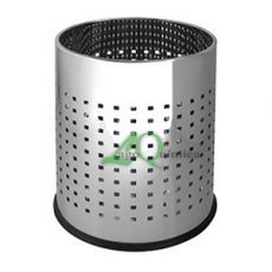  Papeleira Perfurada em Inox brilhante 10 Lt