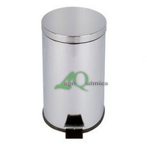 Papeleira com Pedal 20 Lt Inox BRILHANTE