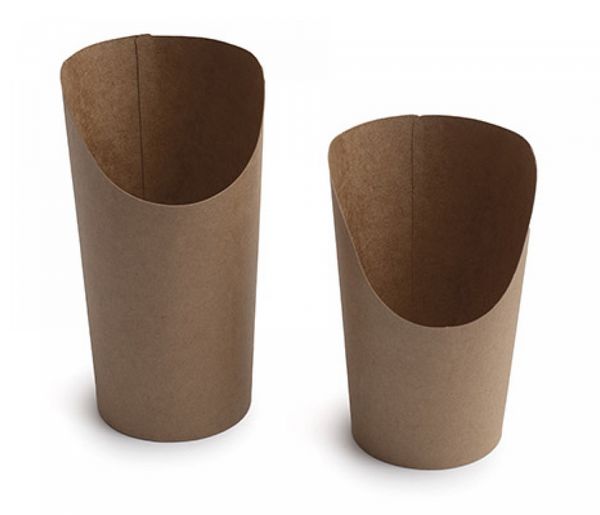 Caixa/Copo p/batata Frita  Kraft 360ml - Pacote 50 unidades