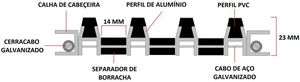 Tapete Alum�nio Retil�neo PRE�O M2 