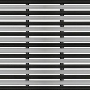 Tapete alum�nio tubular quadrado estriado 15x15x1.5mm  Alum�nio:   Cor Natural PRE�O M2 