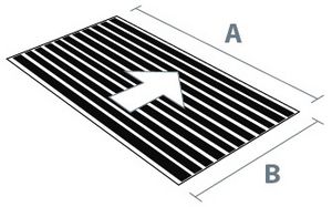 Tapete alum�nio tubular quadrado estriado 15x15x1.5mm  Alum�nio:   Cor Natural PRE�O M2 