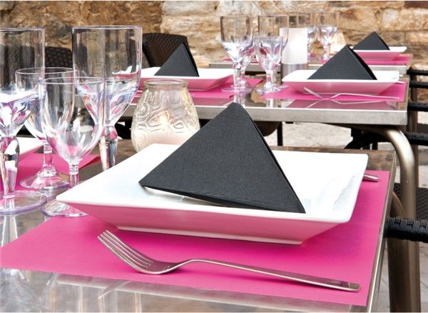 GUARDANAPO PONTO POR PONTO 40x40 CM. PRETO 1200 UNIDADES