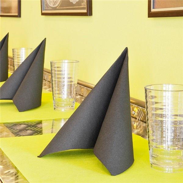 GUARDANAPO PONTO POR PONTO 40x40 CM. PRETO 1200 UNIDADES