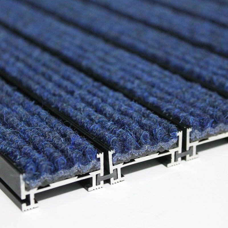 Tapete VIP Aluminio c/t�xtil canelado 18mm Pre�o  M2 