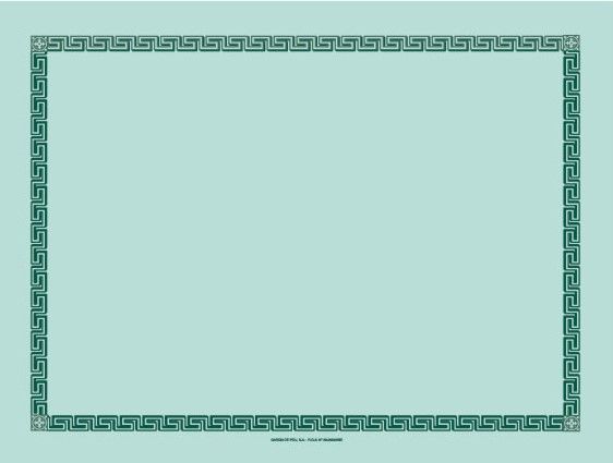 TOALHETE DE MESA 60 G 60 G/M2 30x40 CM MENTA AIRLAID 200 UNIDADES