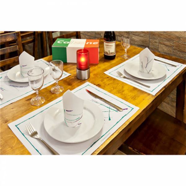 GUARDANAPOS ECOLABEL DOUBLE POINT -  VOLARE 18 G/M2 40x40 CM BRANCO TISSUE 