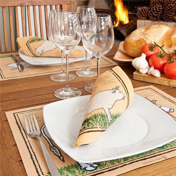 TOALHETES DE MESA CHICAGO 48 G/M2 31x43 CM SORTIDO CELULOS 500  UNIDADES
