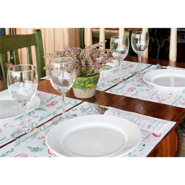 TOALHETES DE MESA  PIZZA 48 G/M2 31x43 CM BRANCO CELULOSE 500  UNIDADES