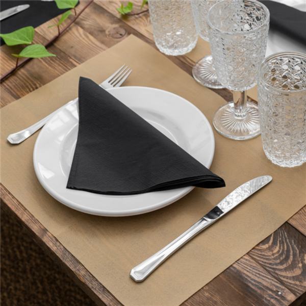 TOALHETE DE MESA SNACK SPUNDBOND AREIA 30x40 cm (200 UNIDADES