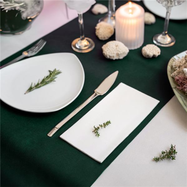 Toalha Mesa Rolo Tecido N Tecido Pr� cortado 30cm 0,40x48m  Verde