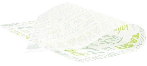 INV�LUCROS BASKET 'PAROLE' 32 G/M2 31x31 CM VERDE PERG.ANTI-GORDURA (1000 UNIDADE)