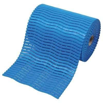 TAPETE AZUL EM ROLO PERFURADO SOFT-STEP  metro linear