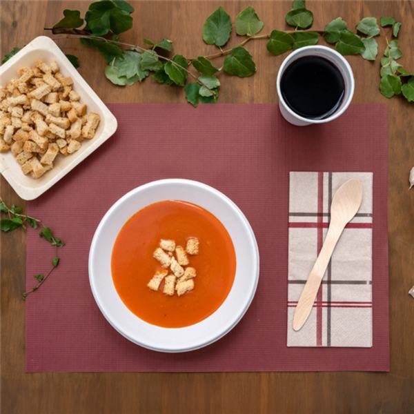 TOALHETES DE MESA 48 G/M2 31x43 CM BORDEAUX CELULOSE 500  UNIDADES