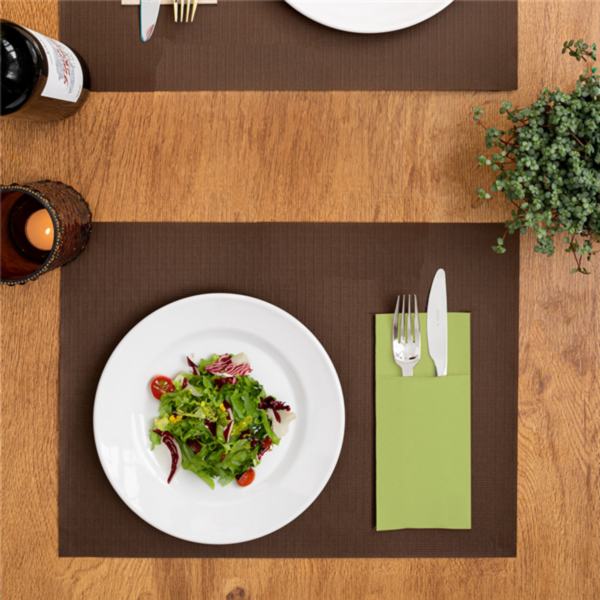TOALHETES DE MESA 48 G/M2 31x43 CM CHOCOLATE CELULOSE 500 UNIDADES