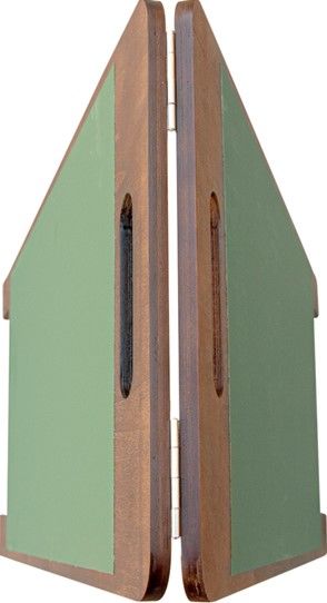 ARD�SIA EM �NGULO 2 LADOS MAGN�TICA 38x45x78 CM VERDE MADEIRA (1 UNIDADE)
