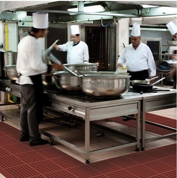 Tapetes para cozinhas industriais 550RD Cushion Ease� Red