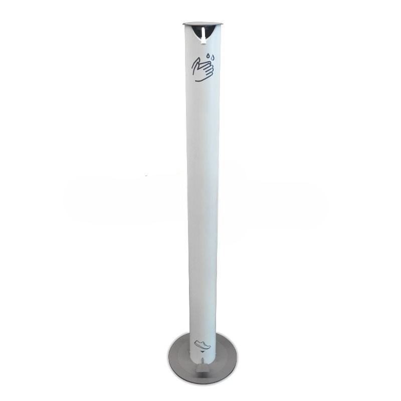 Poste Dispensador anti oxid�vel com Pedal para �lcool Gel