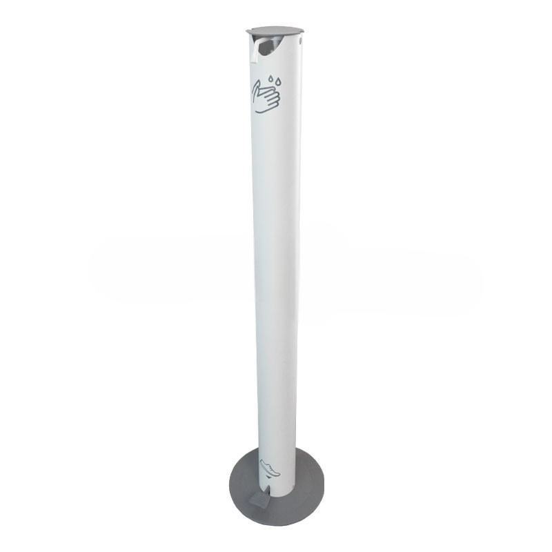 Poste Dispensador anti oxid�vel com Pedal para �lcool Gel