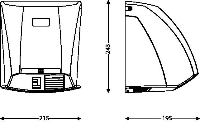 Secador de m�os Zephyr Bio