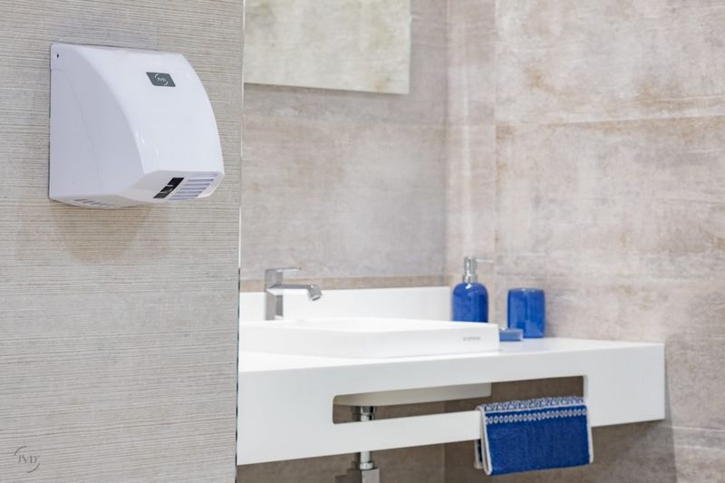 Secador de m�os ZEPHYR branco bio