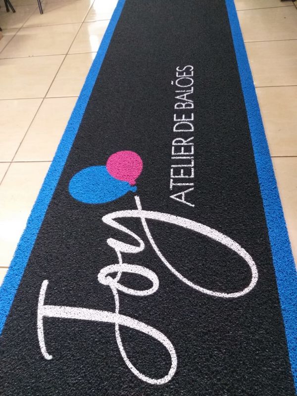 Tapete de entrada ANTRACITE em PVC - Tipo esparguete: Metro Linear
