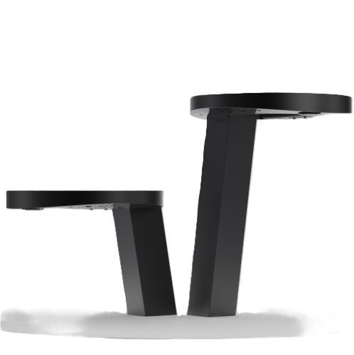 Conjunto de bancada CONCEPT� com secador de m�os, doseador de  sab�o l�quido e torneira. Acabamento preto