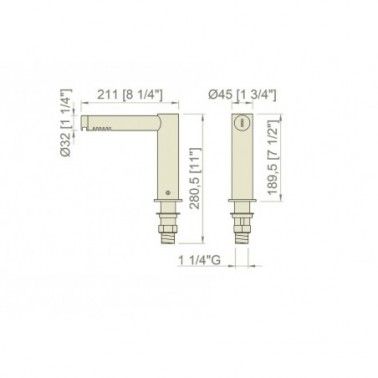 Secador de m�os AIRTAP torneira p� alto