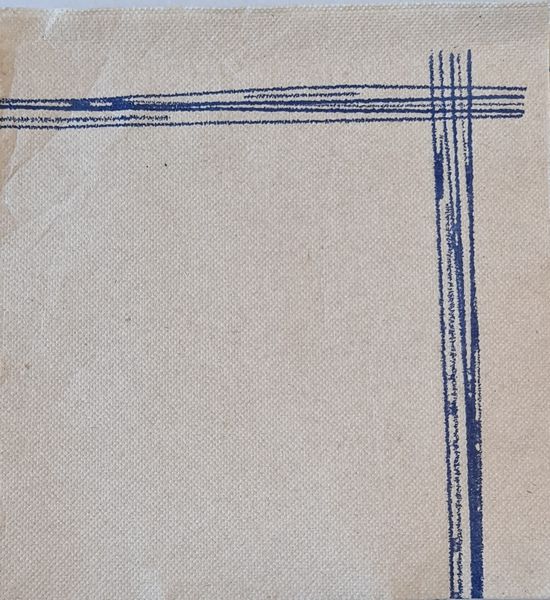 Guardanapo Ponta / Ponta  40x40 CM. Natural Dec. Bordeaux 1200 UN