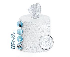 Bobine Rolo Papel Multiusos 3 Folhas Aquative com Sab�o 6 Unidades